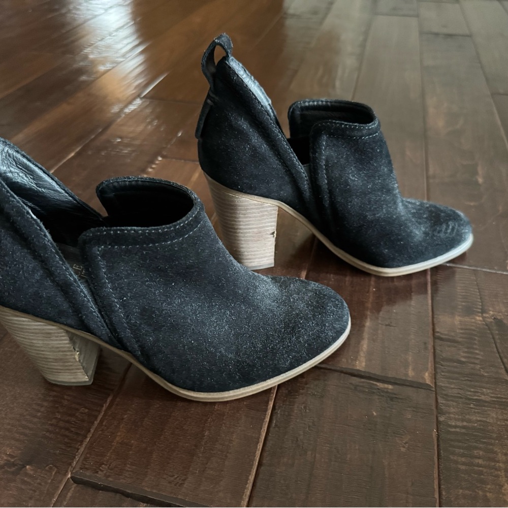 Vince Camuto Black Suede Ankle Booties